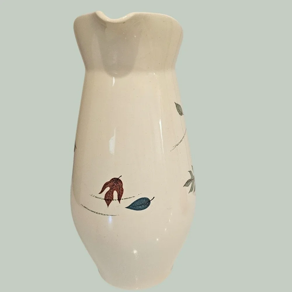 Franciscan Autumn Earthenware Pitcher Gladding McBean & Co Vintage MCM 10.5in